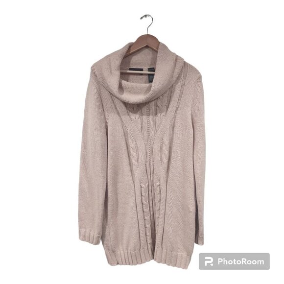 Blush Pink Knit Sweater Dress Size XL - Picture 1 of 4